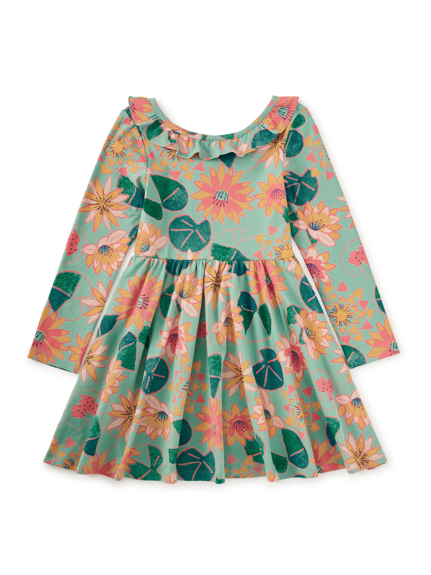 Tea Chalk Water Lillies | Ruffle Collar Ballet Dress