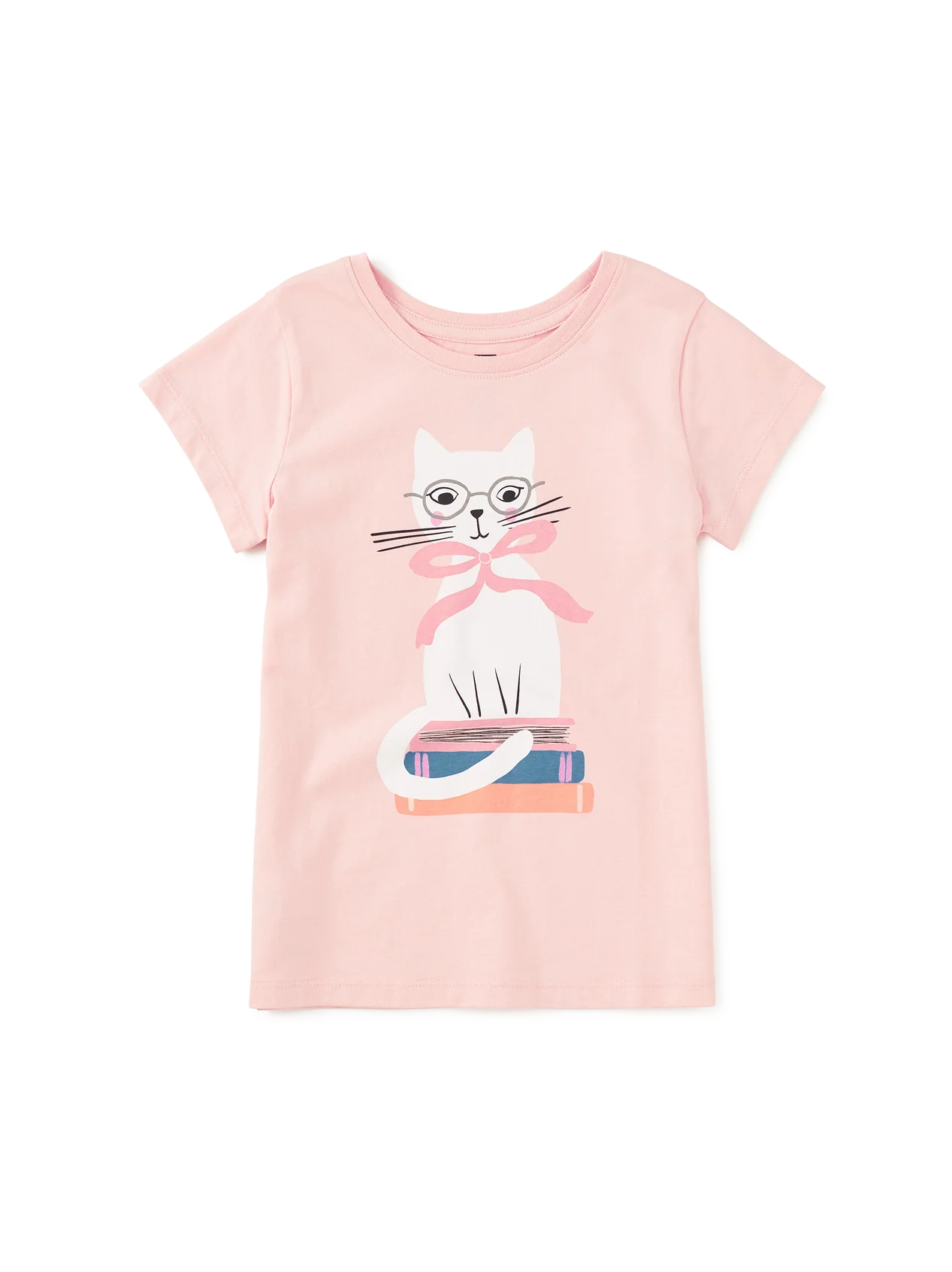 Tea Apple Blossom | Book Cat Graphic Tee