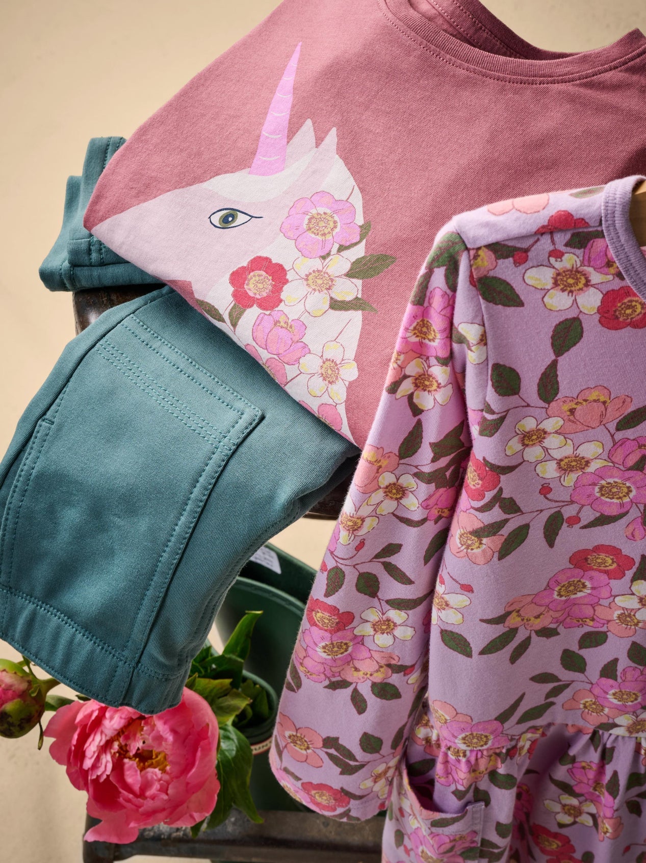Tea English Rose | Royal Meadow Unicorn Graphic Tee