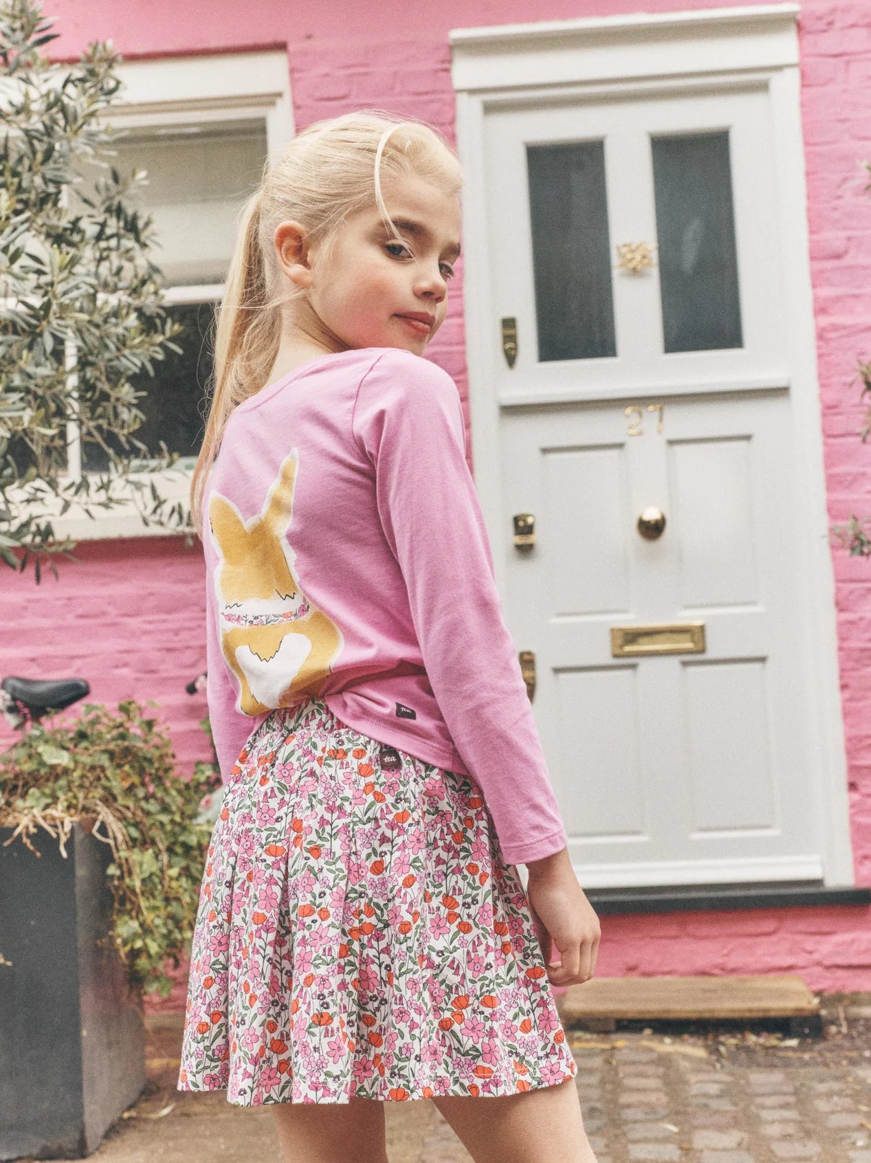 Tea Somerset Meadow | Pleated Jersey Skirt