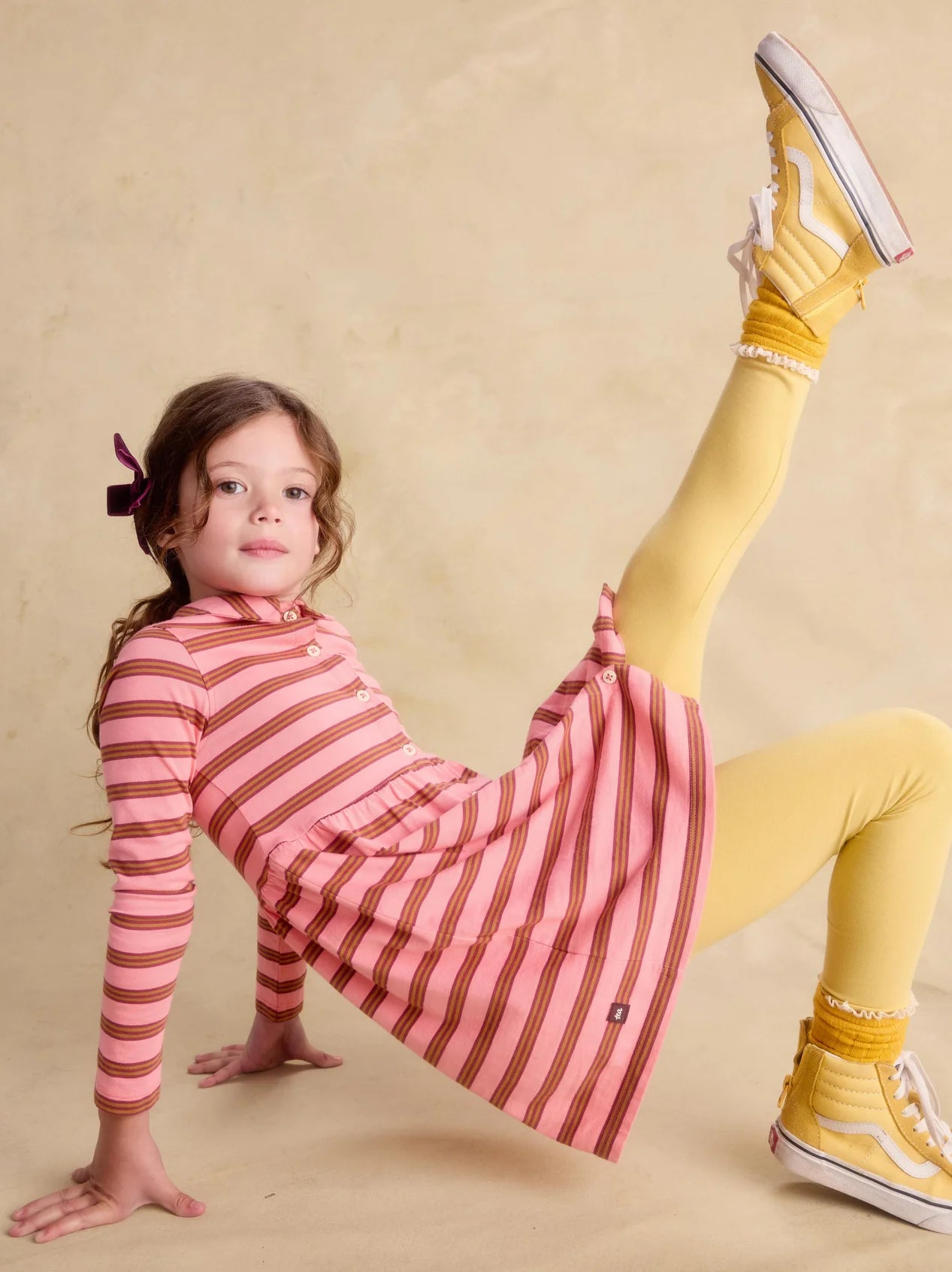 Tea Sachet Pink | Collared Long Sleeve Shirtdress