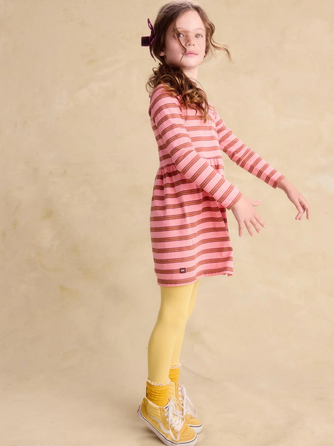 Tea Sachet Pink | Collared Long Sleeve Shirtdress