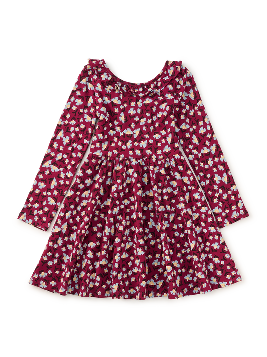 Tea Berryfield Floral | Ruffle Collar Ballet Dress