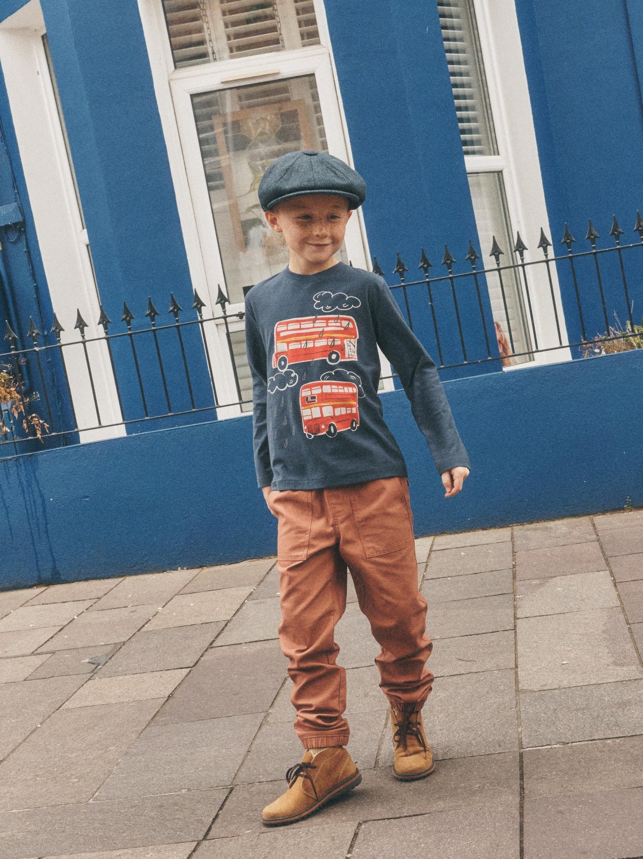 Tea Indigo | Double Decker Bus Graphic Tee