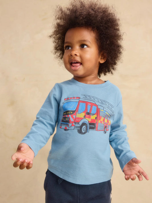Tea Blue Tide | Fire Brigade Graphic Tee