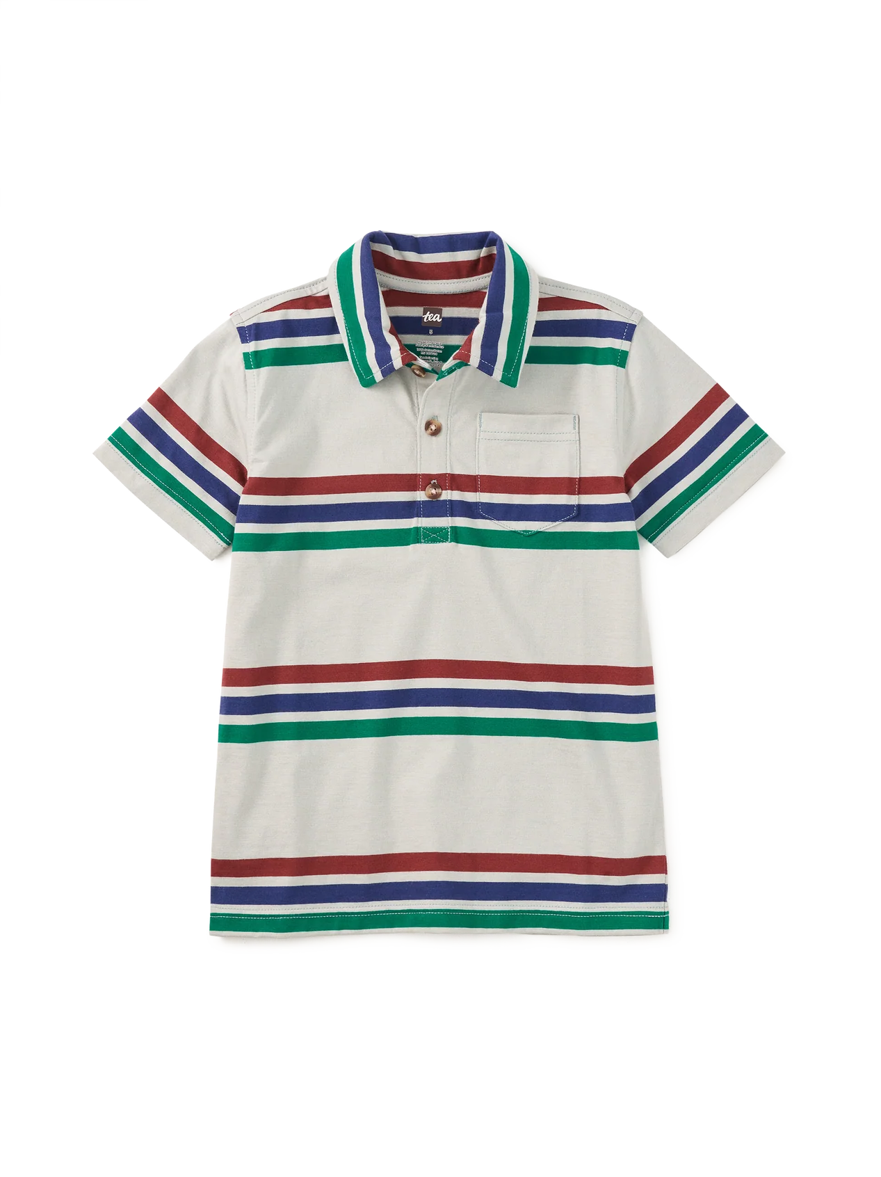 Tea Mica | Striped Polo
