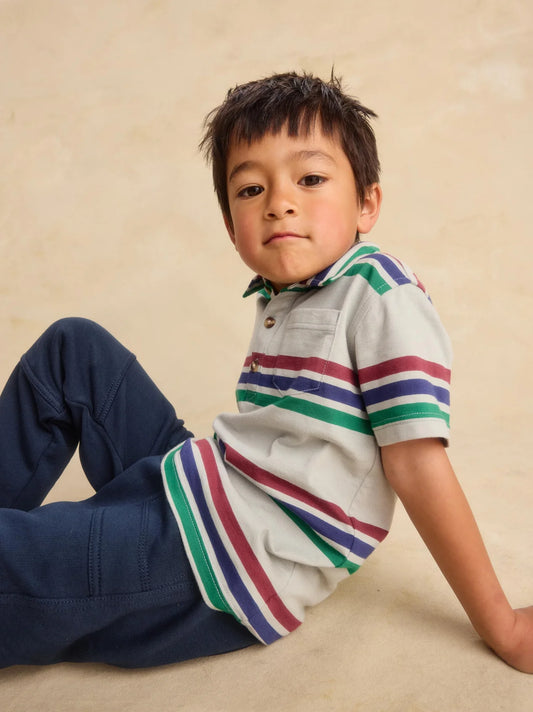 Tea Mica | Striped Polo