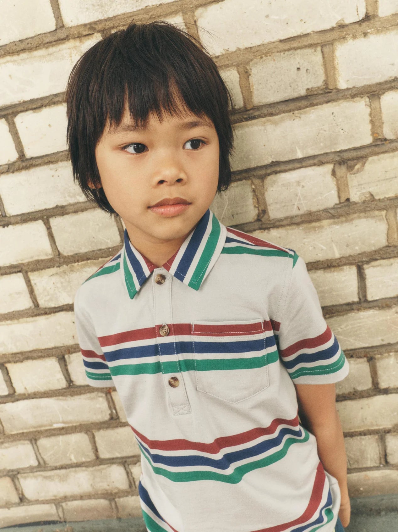 Tea Mica | Striped Polo