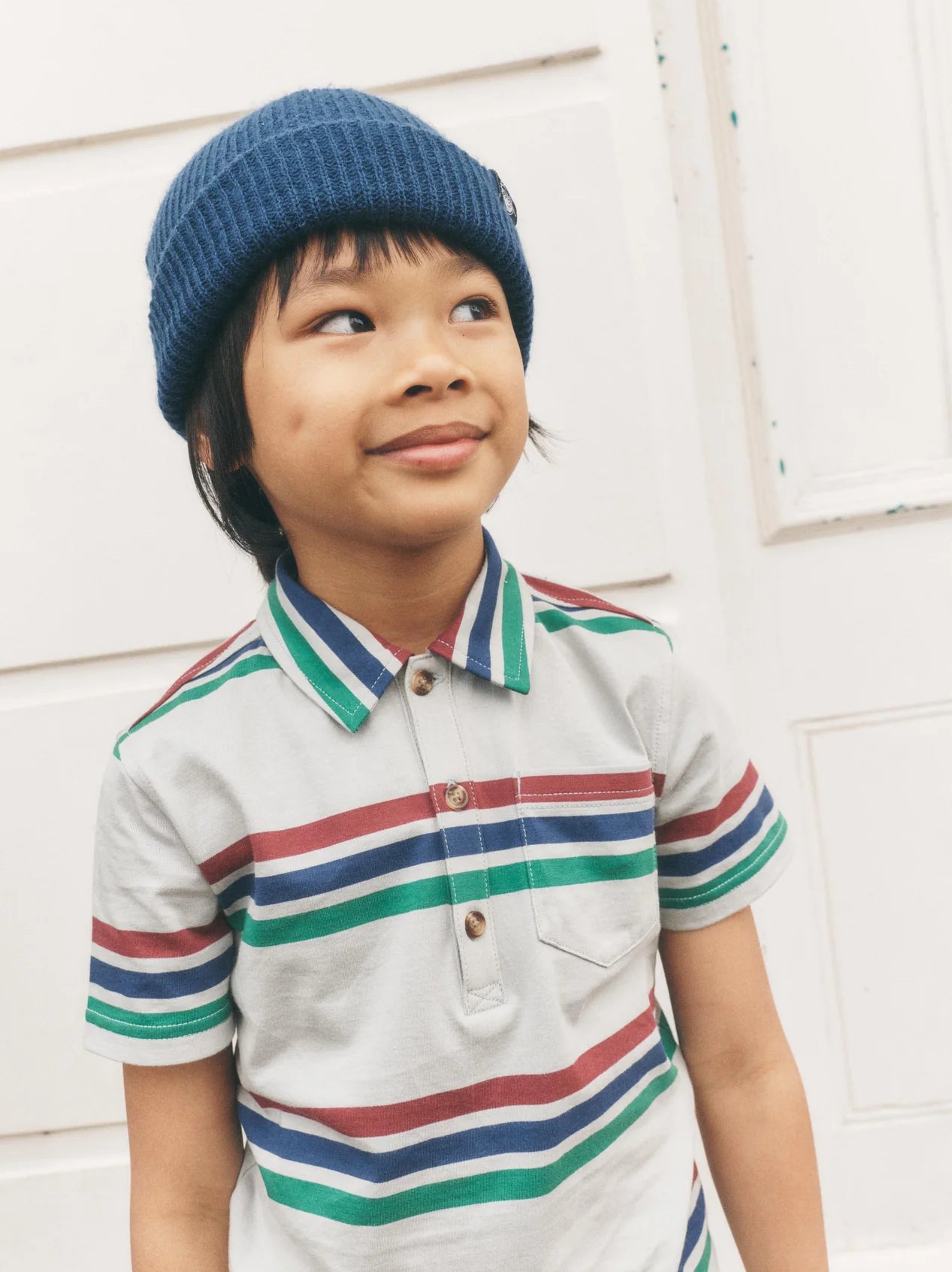 Tea Mica | Striped Polo