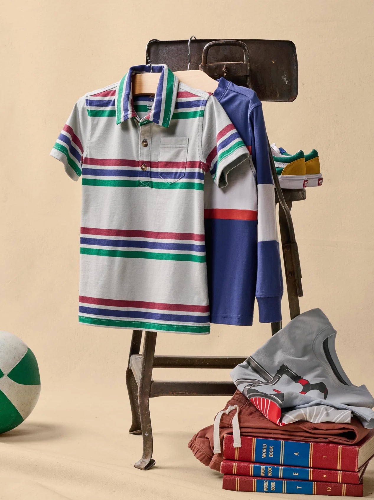 Tea Mica | Striped Polo