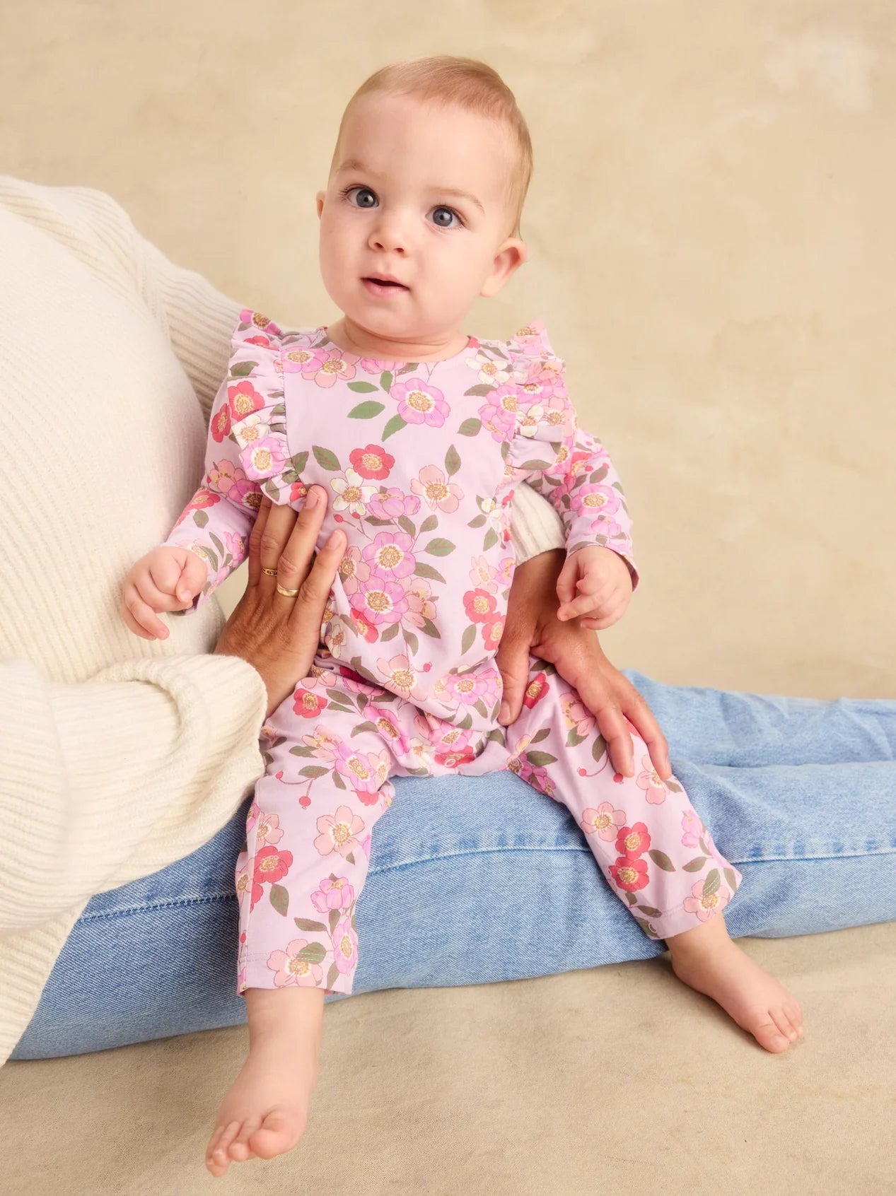 Tea Rosa Canina | Ruffle Shoulder Romper