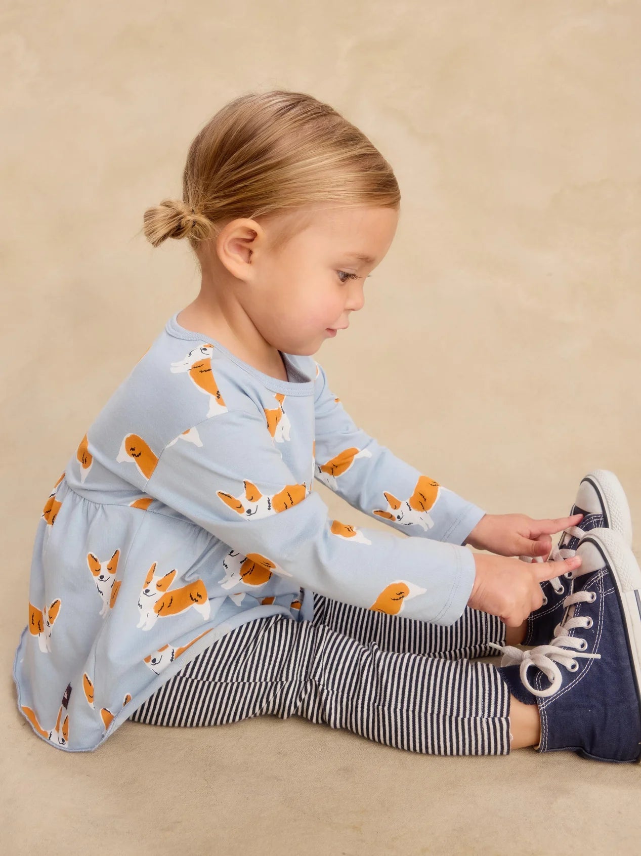 Tea Cutie Corgis | Peplum Two Piece Set