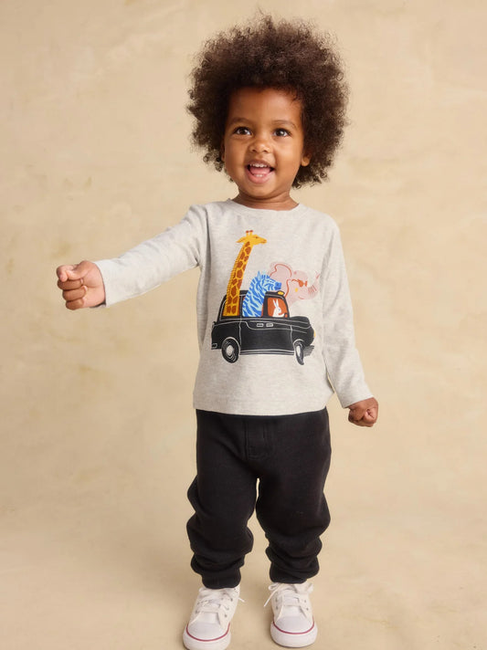 Tea Jet Black | Easy Joggers