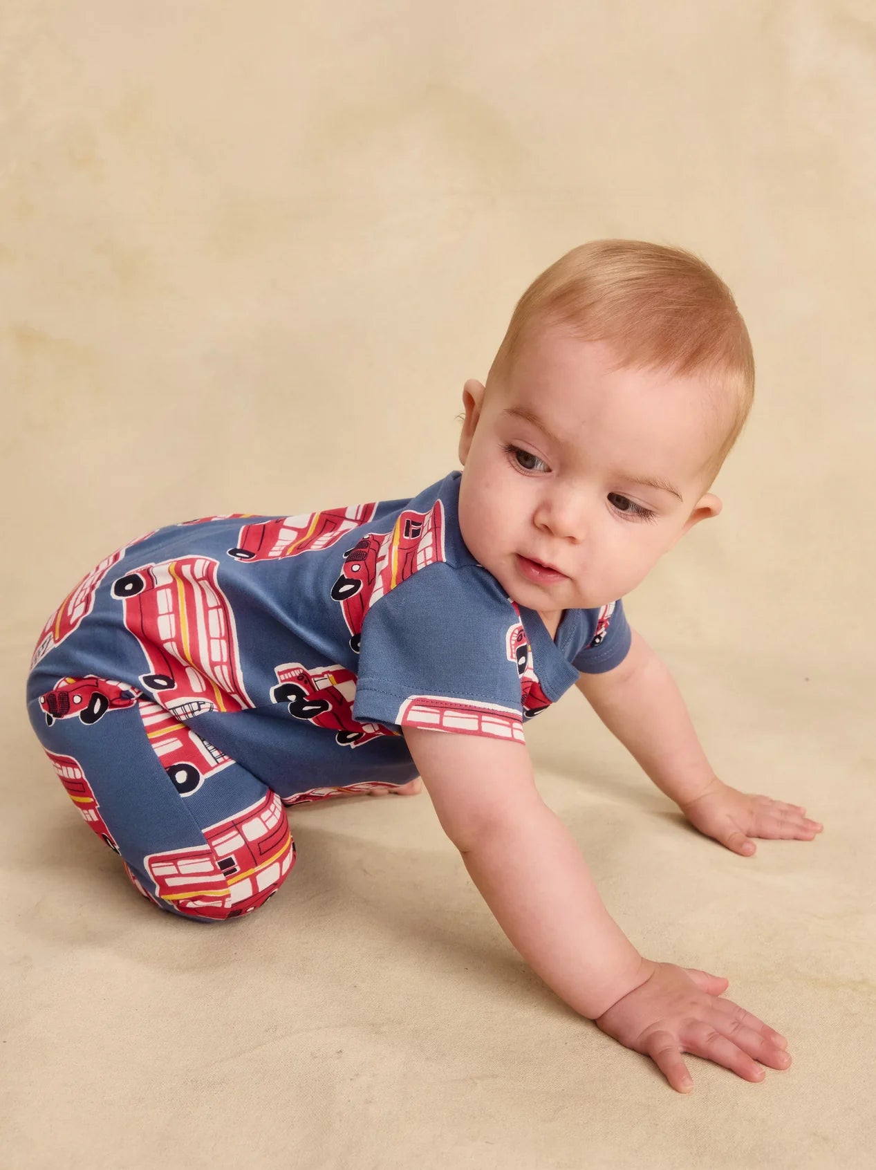 Tea Double Decker Bus | Pocket Romper