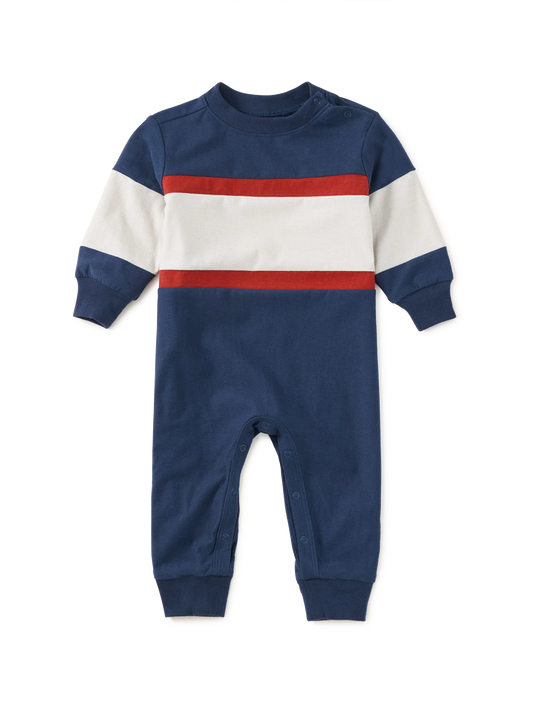 Tea Twilight | Colorblock Rugby Romper