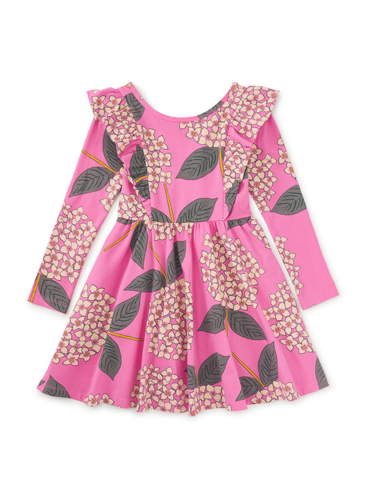 Tea Hydrangea | Ruffle Shoulder Ballet Dress