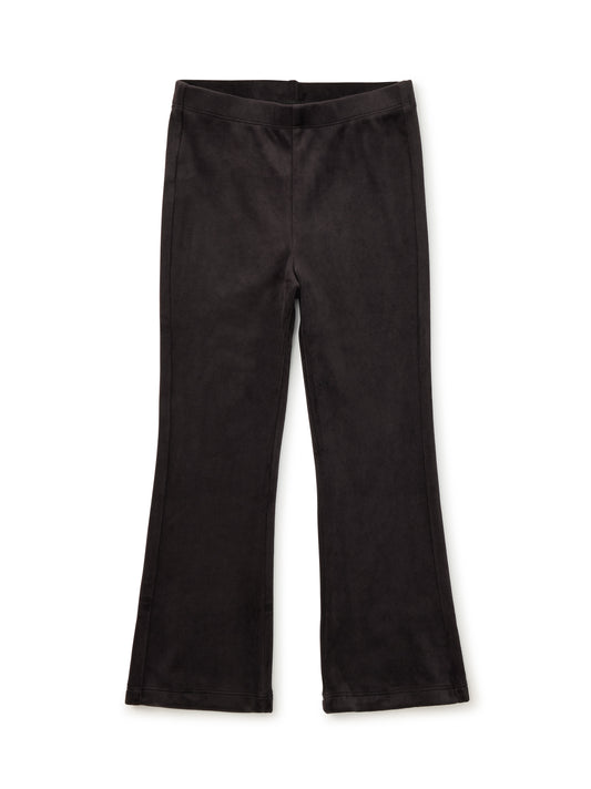 Tea Jet Black | Very Velour Flare Pants