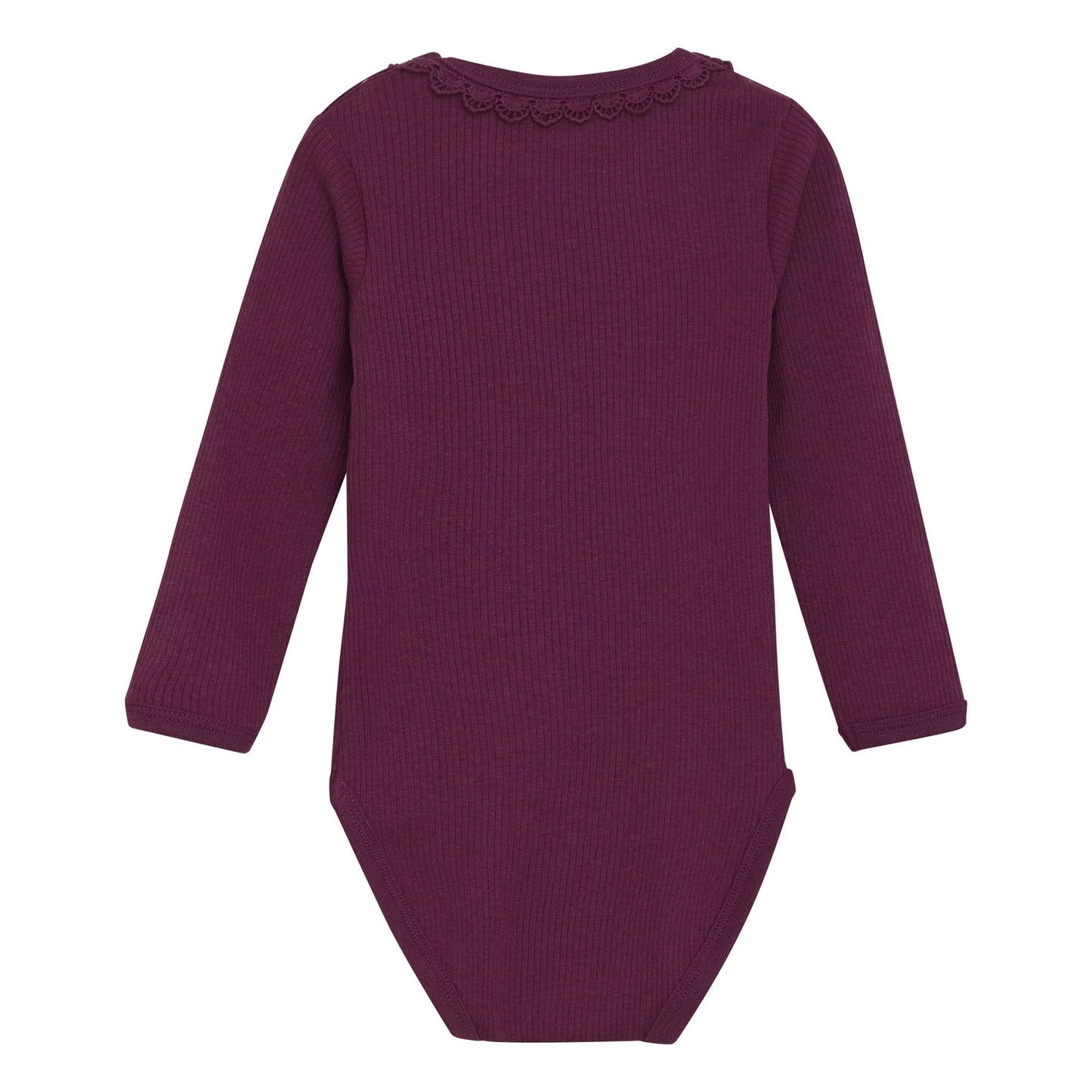 Minymo Raspberry Coulis | Ribbed Bodysuit