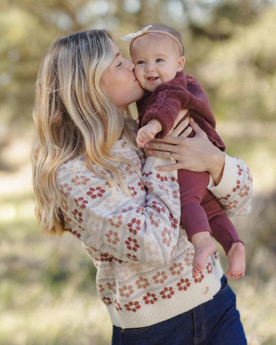 Quincy Mae Black Cherry | Ribbed Legging