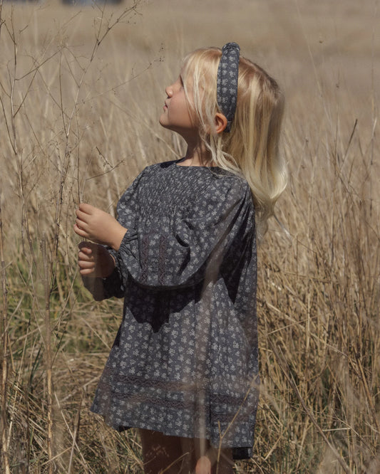Rylee + Cru Midnight Heart Ditsy | Selene Dress