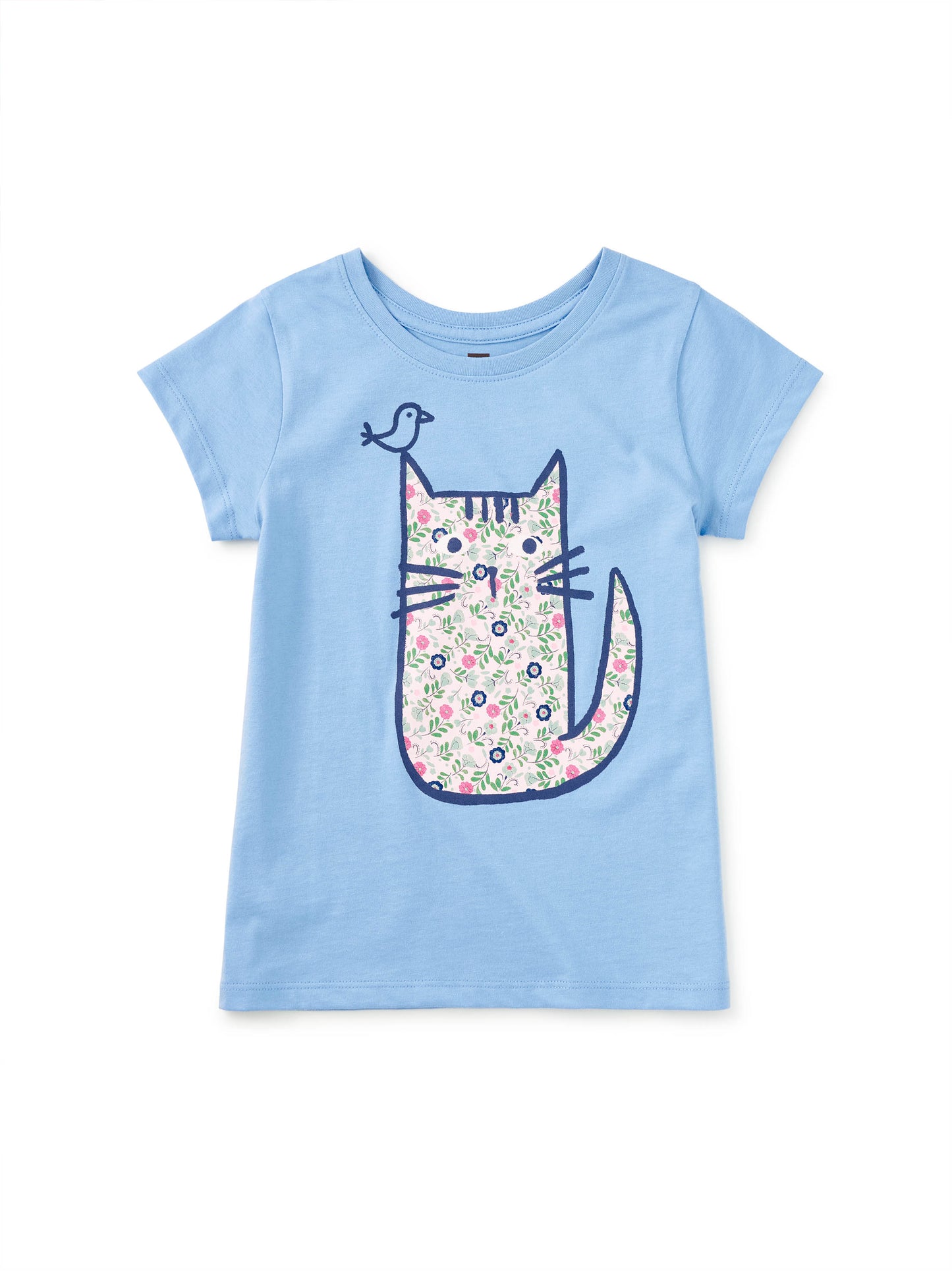 Tea Placid Blue | Azuluejo Cat Graphic Tee