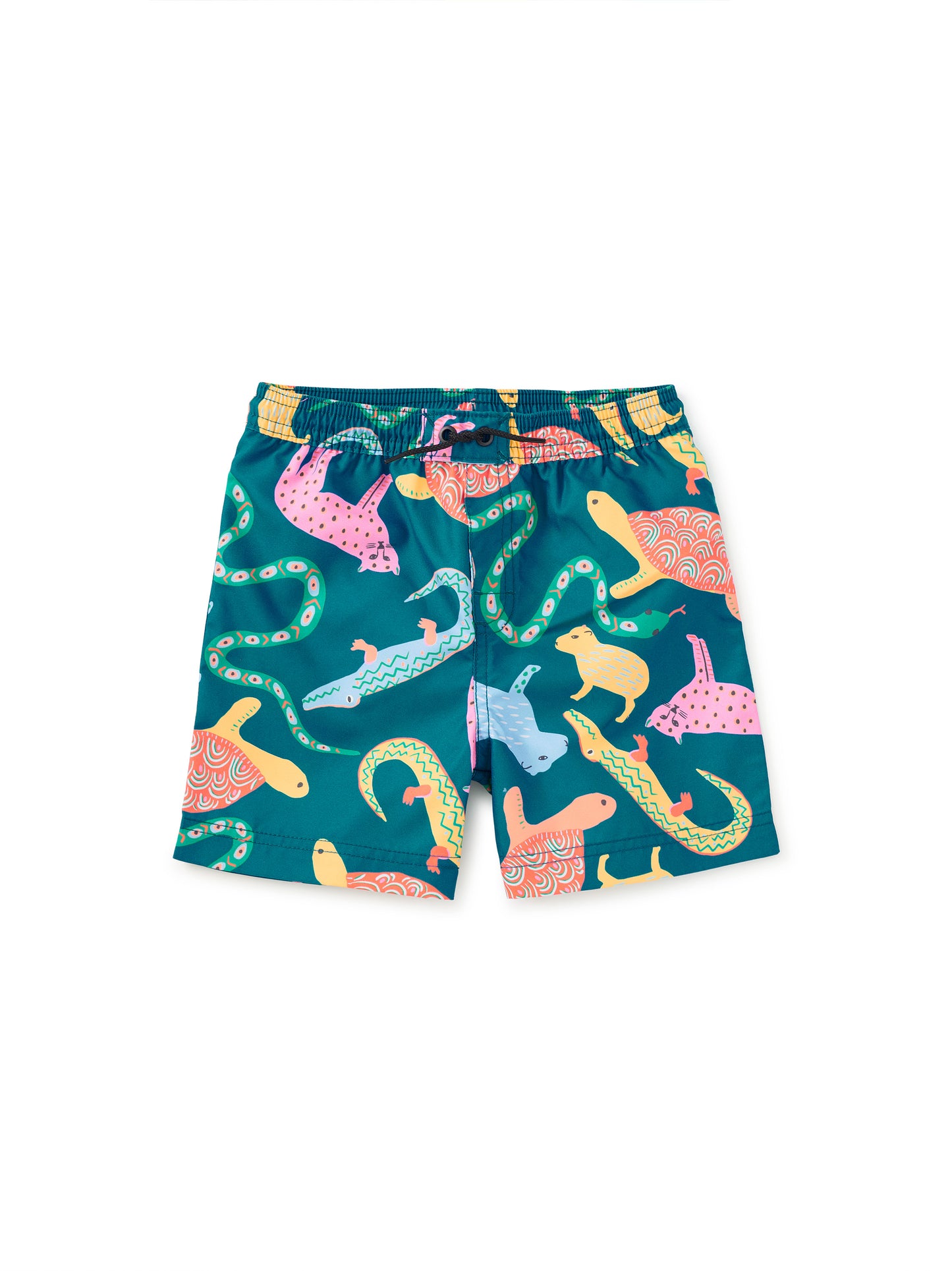 Tea Brazilian Folk Animals | Mid-Length Swim Trunks