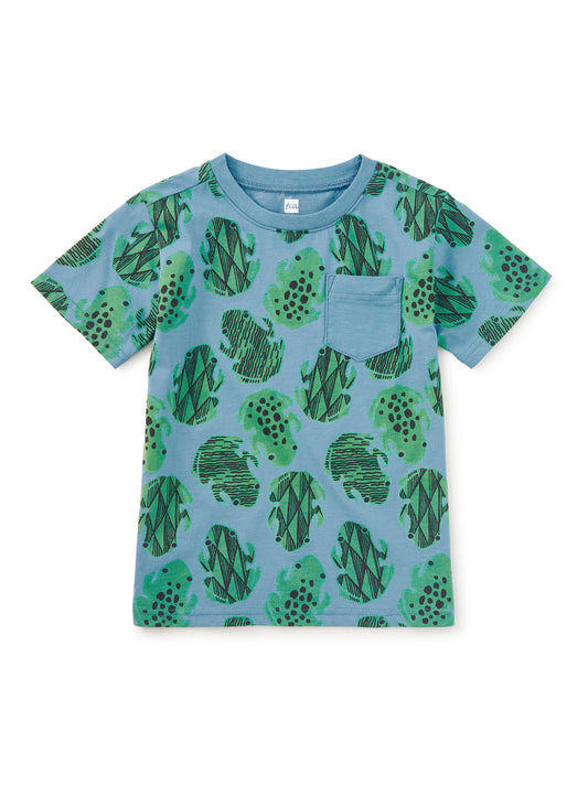 Tea Hopalong Frogs | Printed Pocket Tee