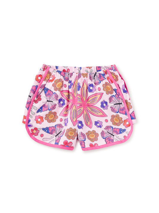 Tea Butterfly Tile | Woven Dolphin Shorts