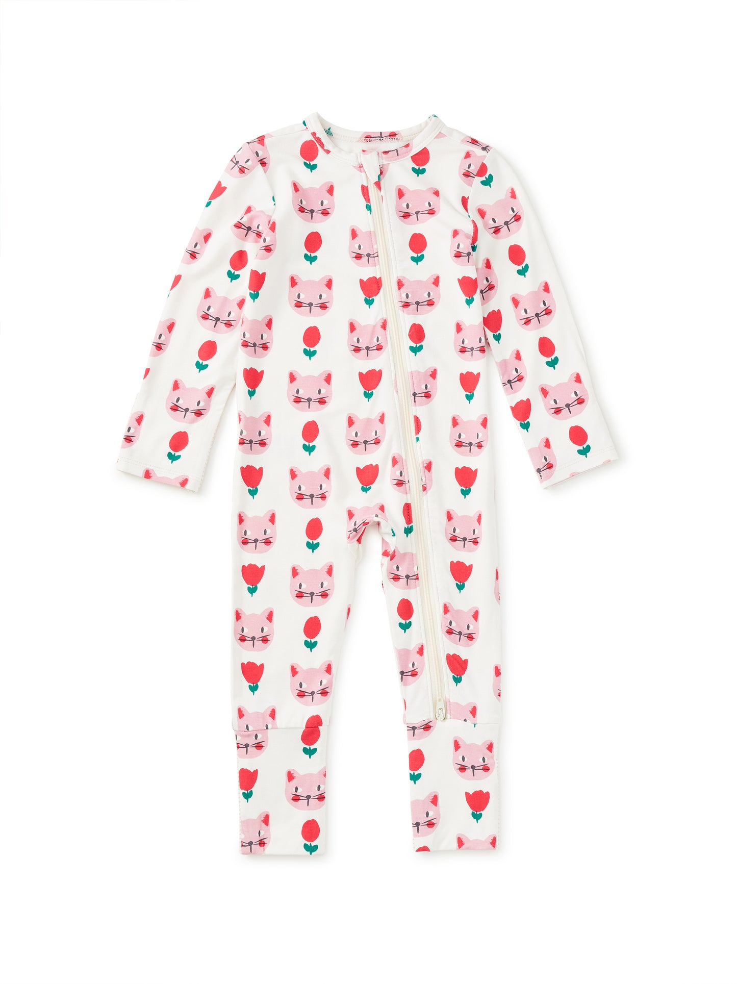 Tea Pretty Kitty | Play Soft Footed Romper