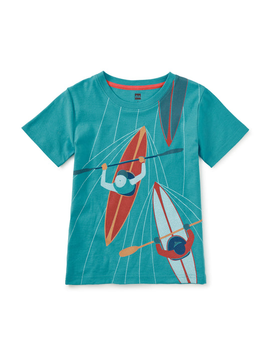 Tea Pagoda Blue | Kayakers Graphic Tee