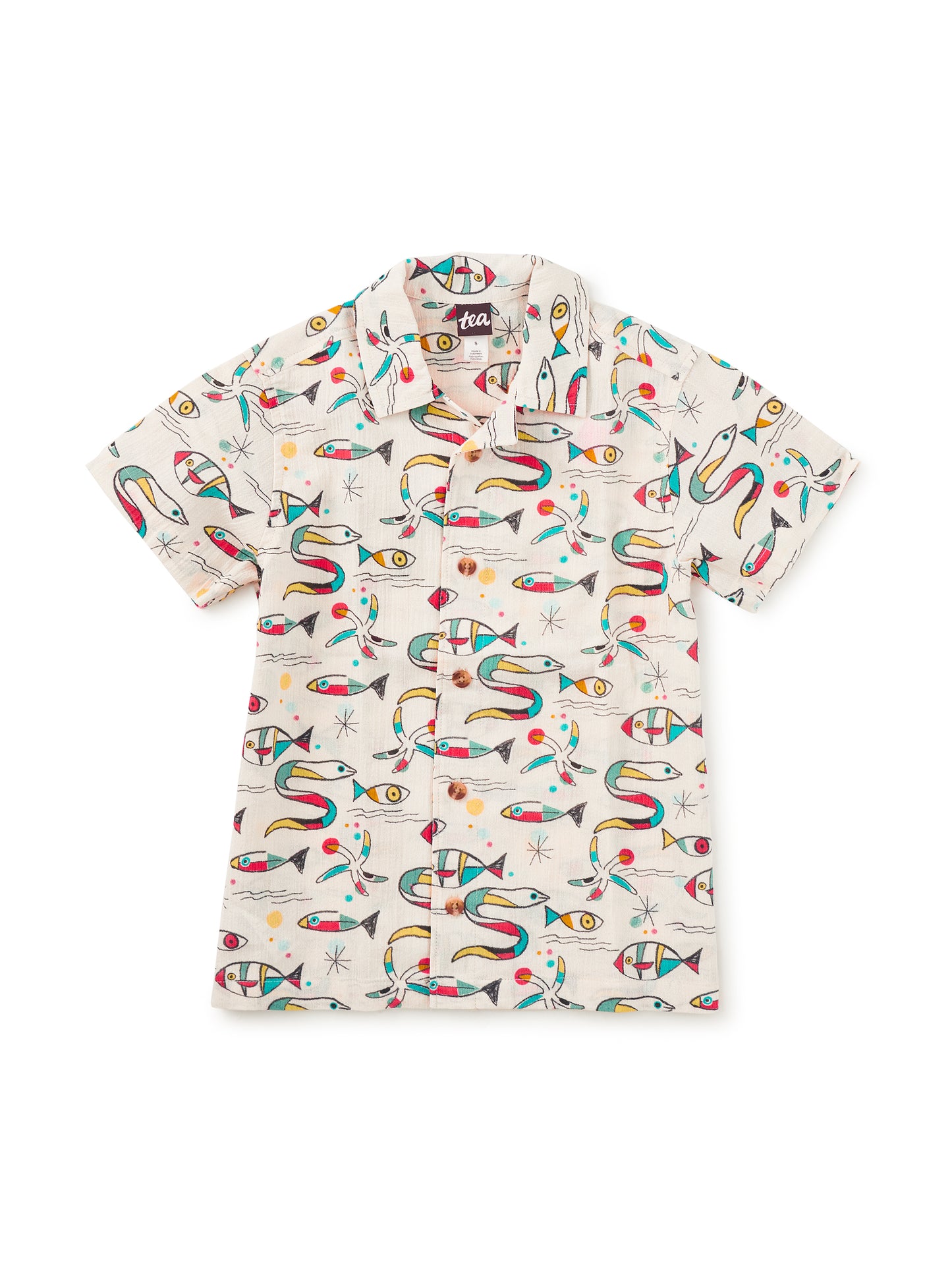 Tea Mar De Miro | Printed Camp Shirt
