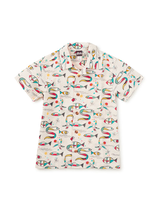 Tea Mar De Miro | Printed Camp Shirt