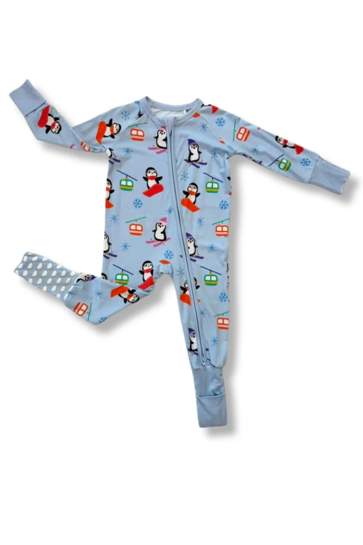 Zolly Kids Polar Penguin | Zippy Convertible Bamboo PJs