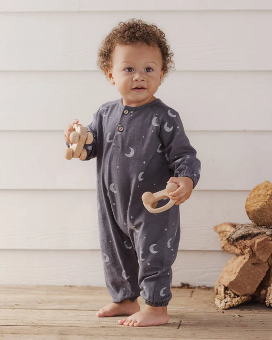 Rylee + Cru Midnight Moons | Henley Jumpsuit
