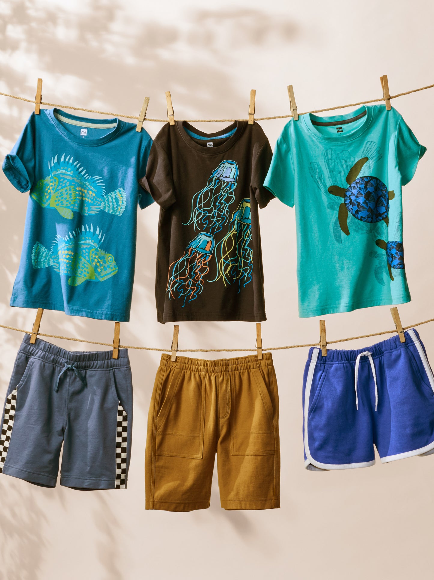 Tea Cadet Blue | Painted Scorpion Fish Graphic Tee