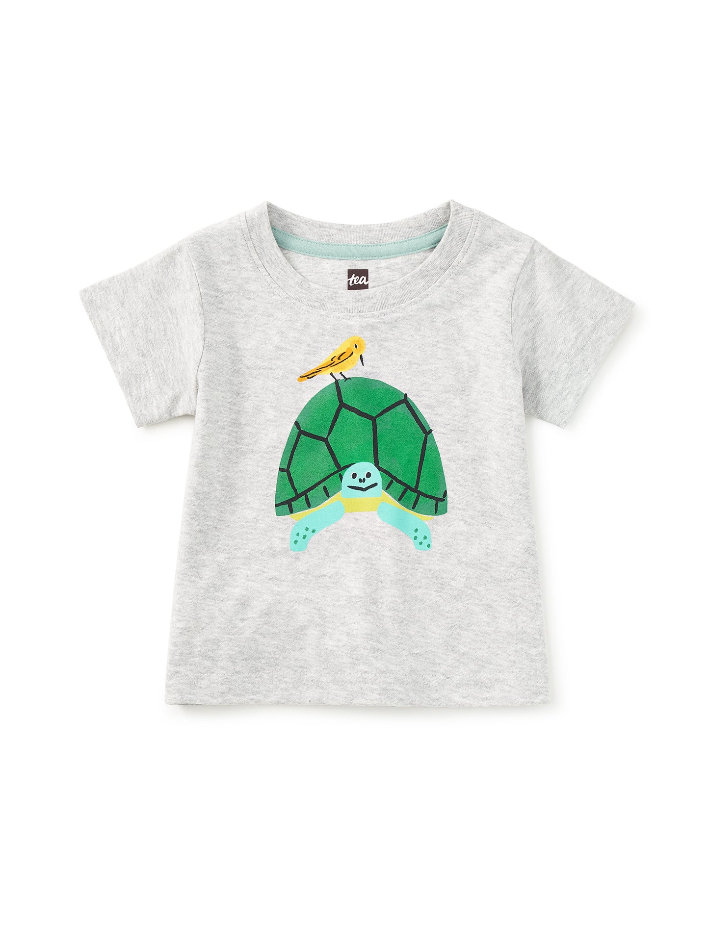 Tea Light Grey Heather | Turtle Graphic Tee