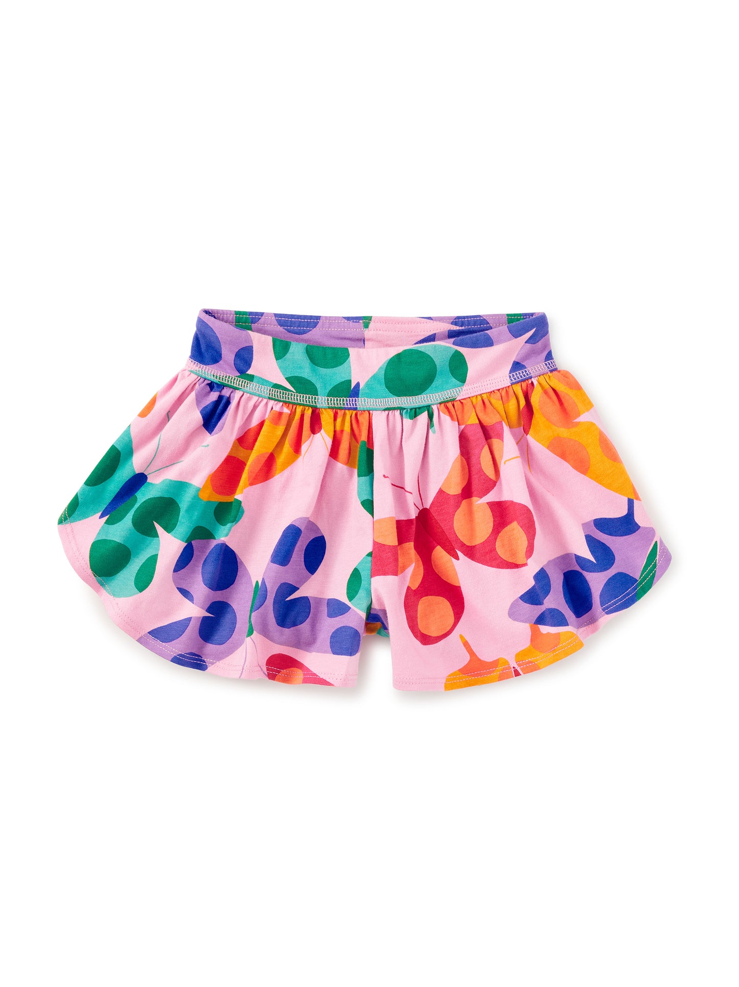 Tea Butterfly Spot | Sporty Petal Shorts
