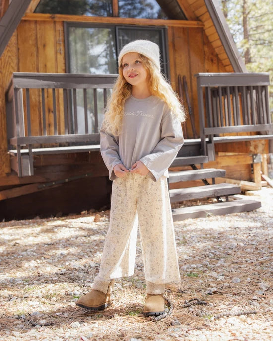 Rylee + Cru Natural Meadow | Wide Leg Pant