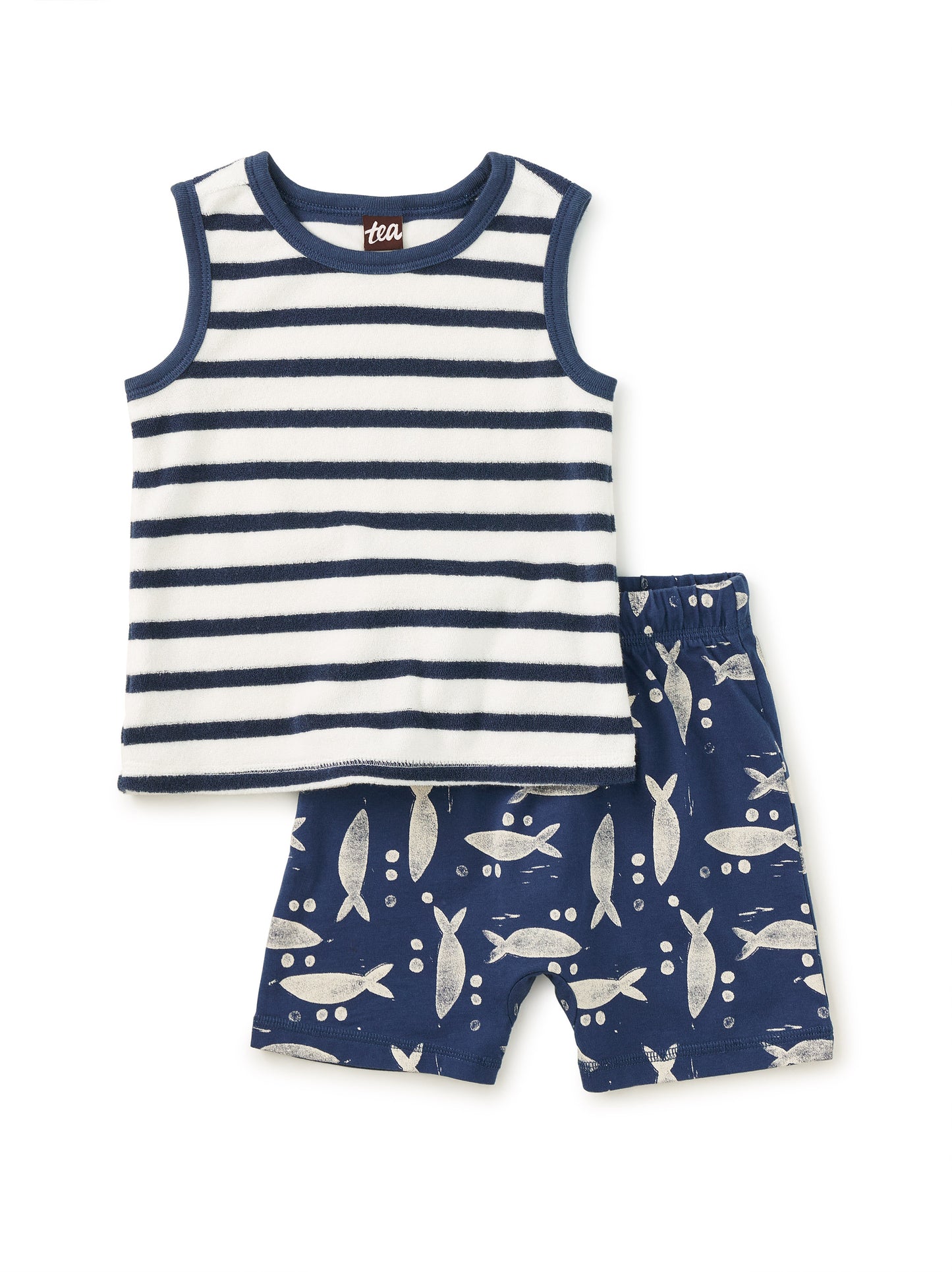 Tea Naval Blue | New Tank & Shorts Set