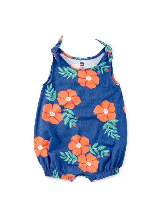 Tea Rock Rose | Tie Shoulder Romper
