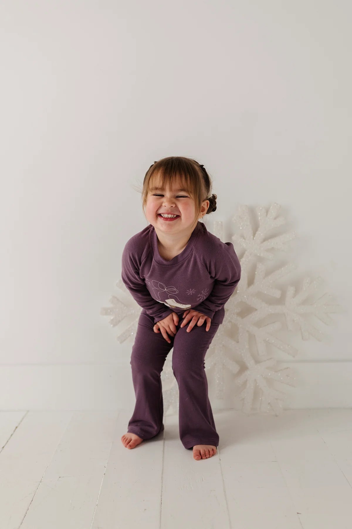 Baby Sprouts Plum | Flare Pants