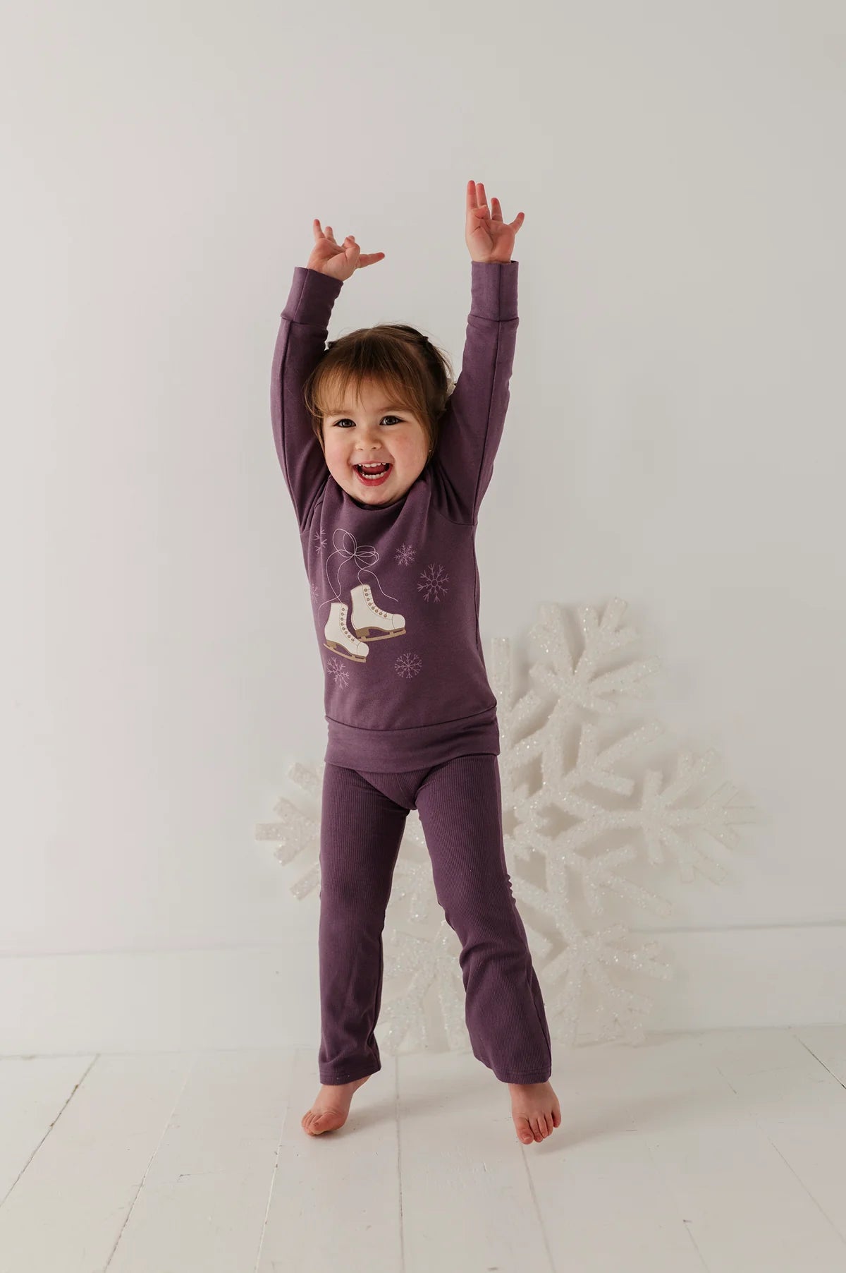 Baby Sprouts Plum | Flare Pants