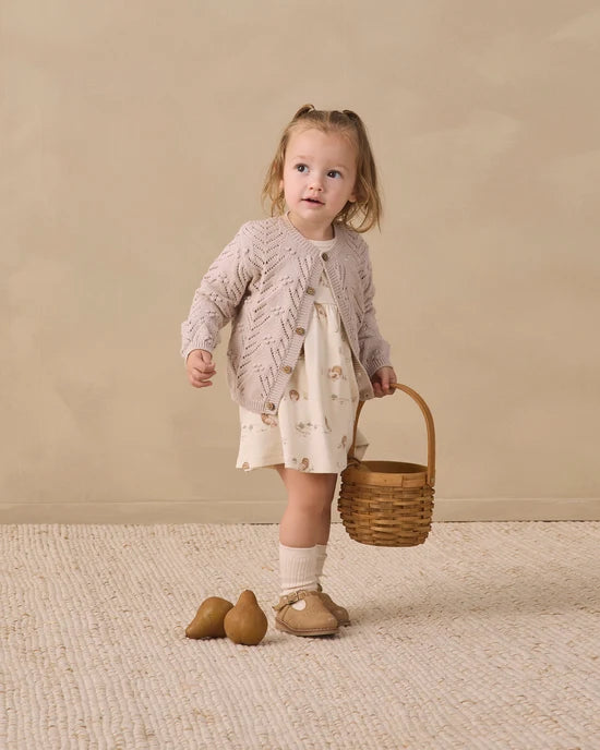 Quincy Mae Natural Turkey | Long Sleeve Dress