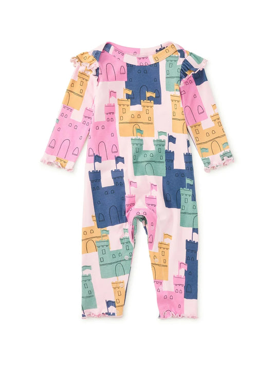 Tea Dover Castles | Ruffle Shoulder Romper