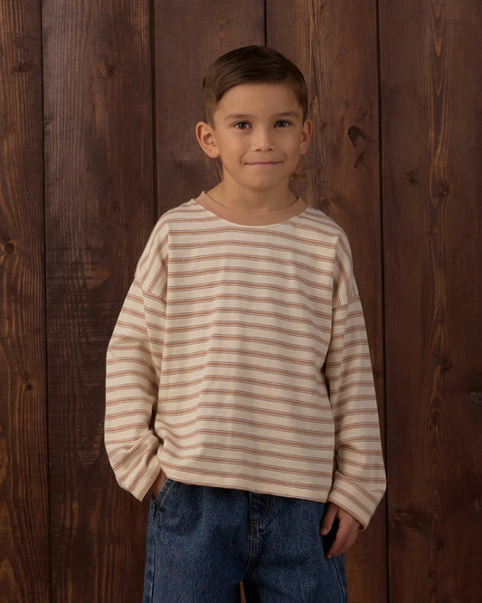 Rylee + Cru Fawn Stripe | Camden Long Sleeve Tee