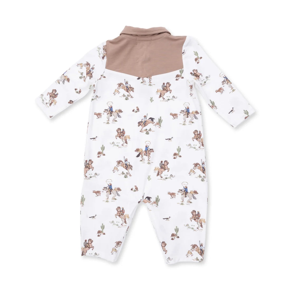 Angel Dear Cream | Horse Wrangler Long Sleeve Cowboy Romper
