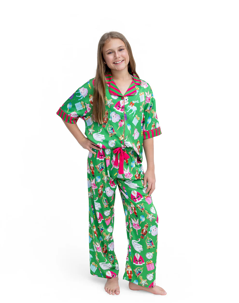 Sunshine Society Holiday Baubles | Short Sleeve Pant Set