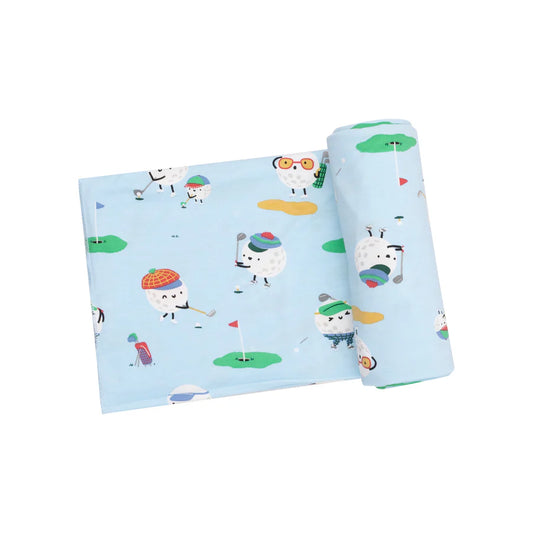 Angel Dear Blue Golf Club Pro | Swaddle Blanket