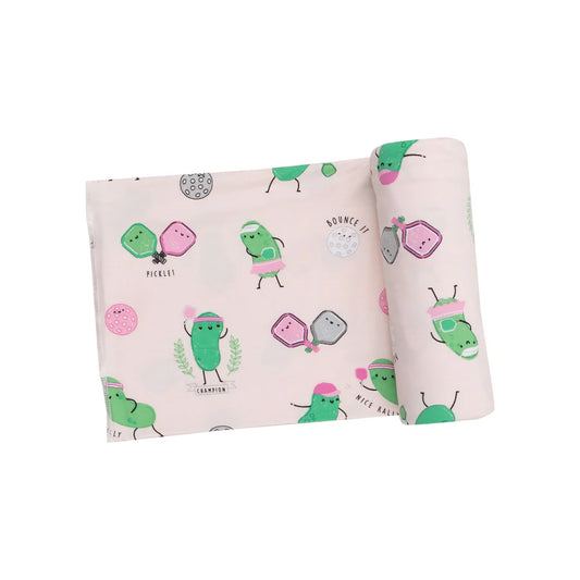 Angel Dear Pink Pickleball | Swaddle Blanket