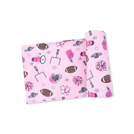 Angel Dear Pink | Game Day Swaddle Blanket